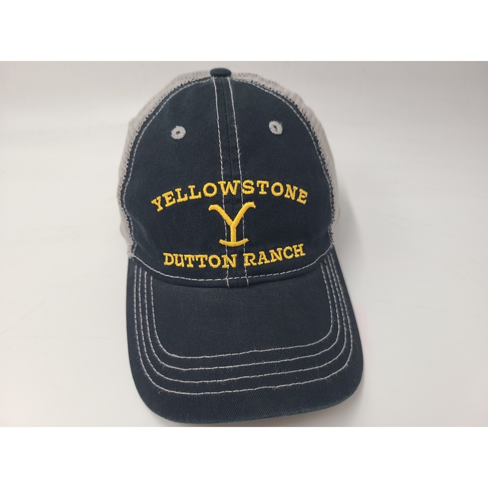 Yellowstone Dutton Ranch Mesh Trucker Adjustable‎ Hat Cap TV Show Men Black Gray